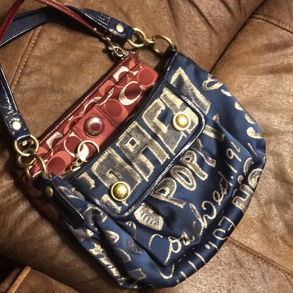 Coach poppy graffiti 💕collection small handbag - Picture 1 of 8